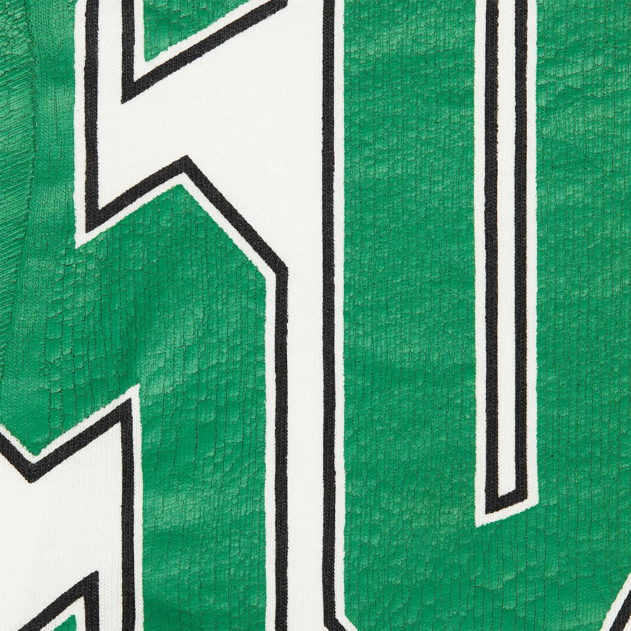 Detailed View of Supreme Cracked Back Arc White T Shirt FW24KN52-WHITE